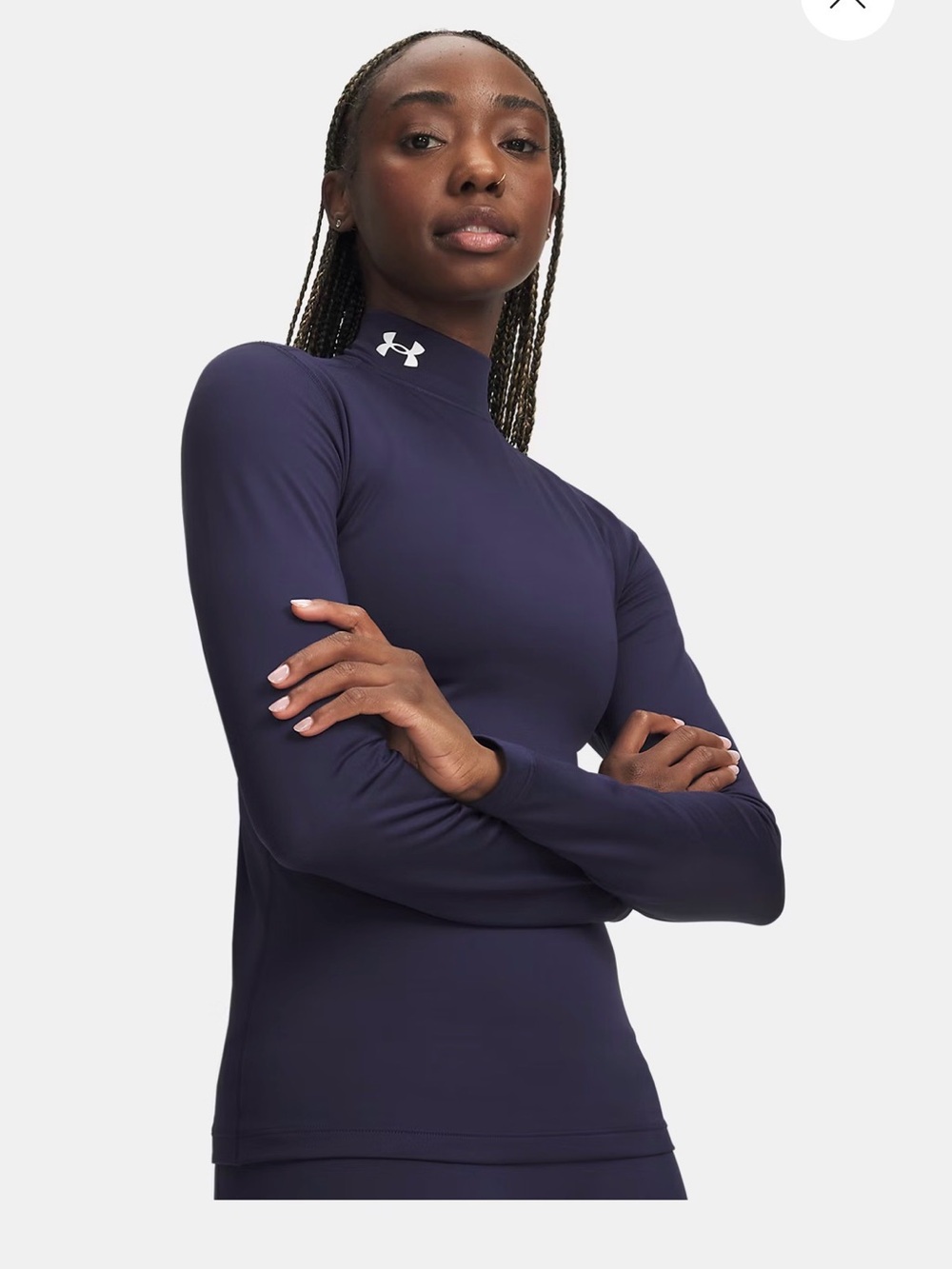 Under Armour Coldgear Mock Neck Long Sleeve Compression Shirt